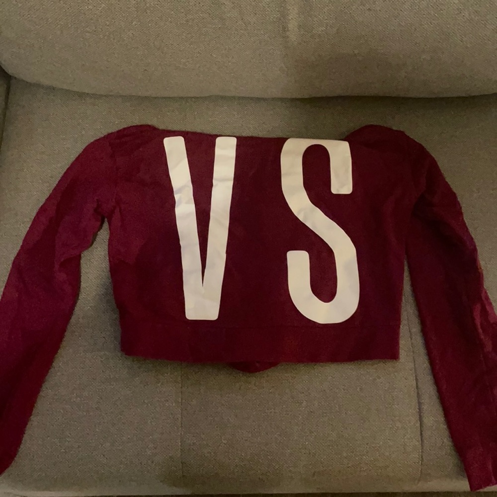 PINK cropped hoodie - Picture 1 of 2